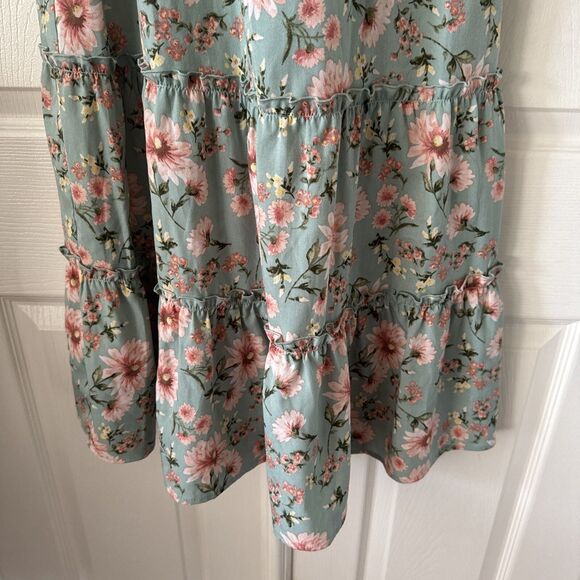 Womens Small Floral Milkmaid Dress Cottagecore Boho Coquette Soft Girl Style - Picture 7 of 16